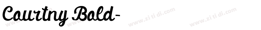 Courtny Bold字体转换